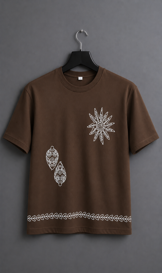 Aesthetic Line Art Oversize Tee