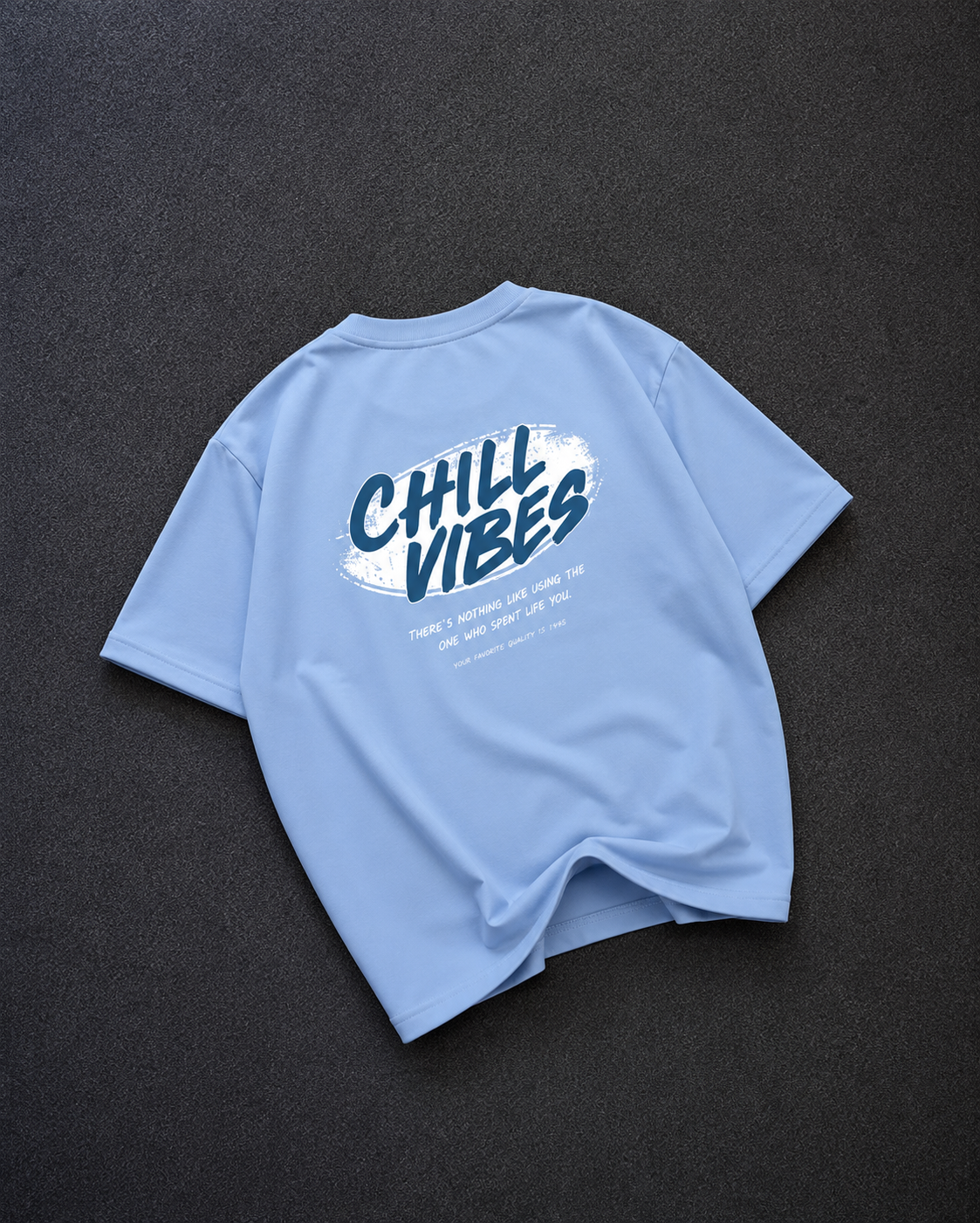 Chill Vibes Oversized Graphic T-Shirt