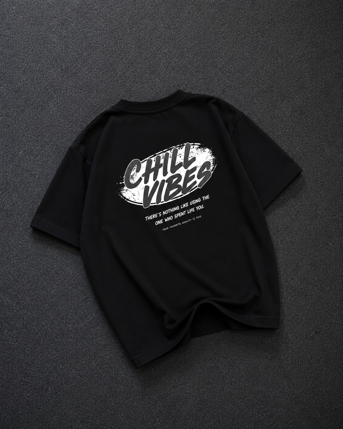 Chill Vibes Oversized Graphic T-Shirt