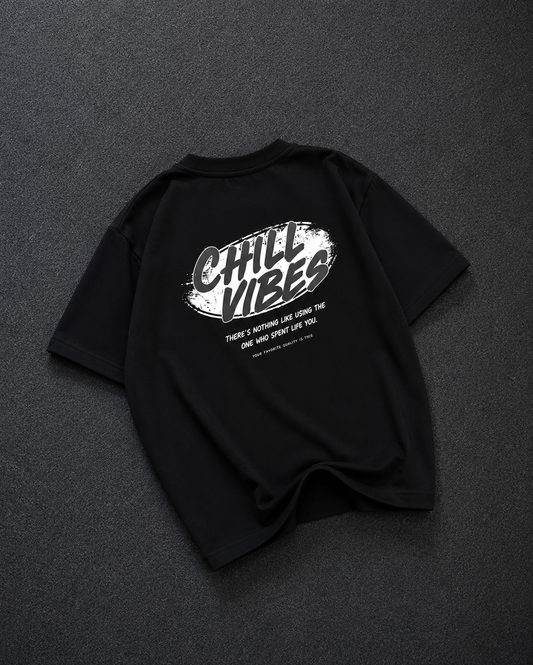 Chill Vibes Oversized Graphic T-Shirt