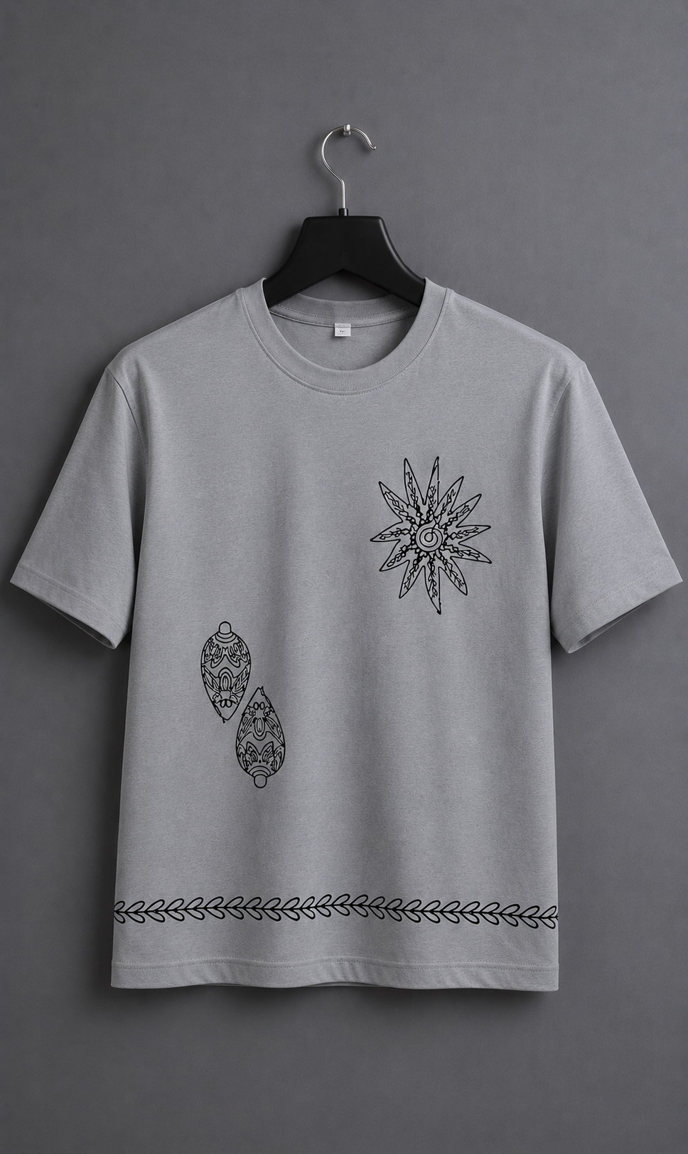 Aesthetic Line Art Oversize Tee