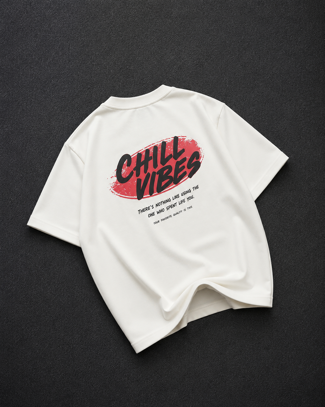 Chill Vibes Oversized Graphic T-Shirt