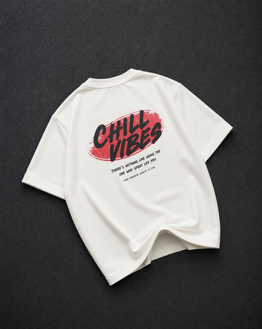 Chill Vibes Oversized Graphic T-Shirt