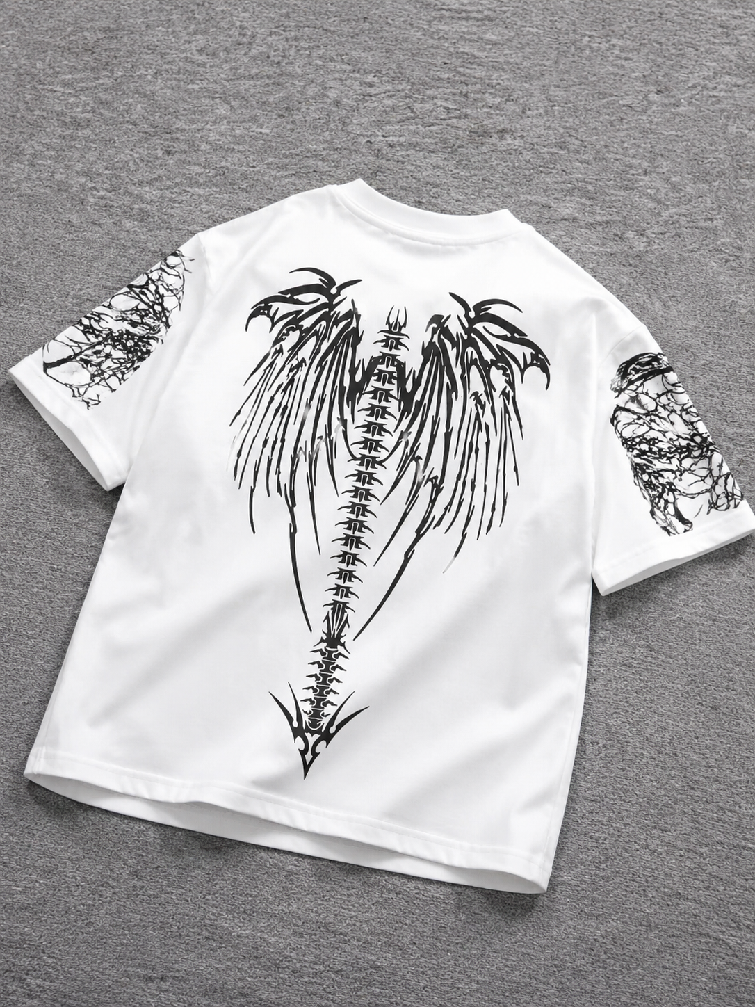 “Rebel Dark Angel Winged T-Shirt”