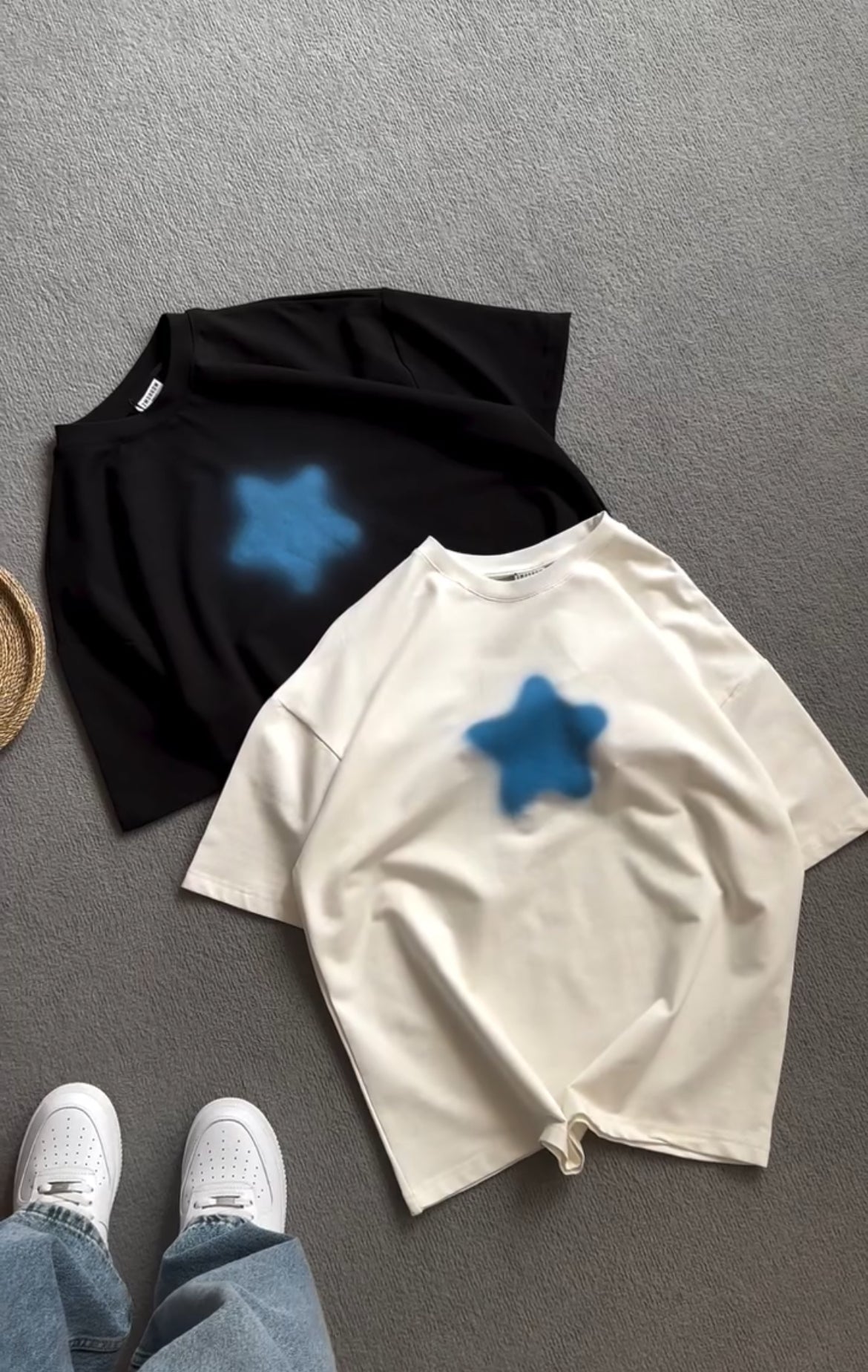 BLUR STAR OVERSIZE TEES