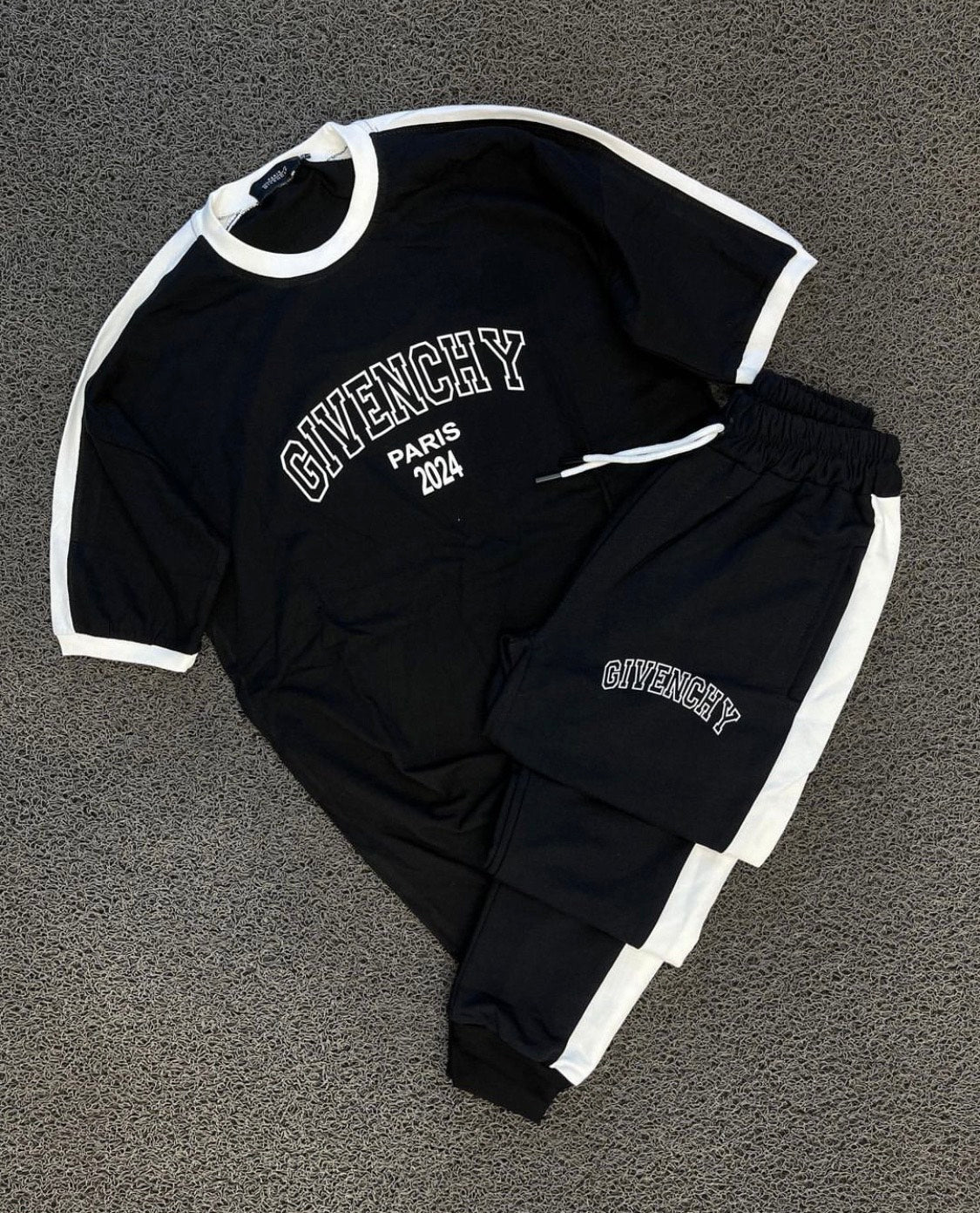 GIVENCY BLACK MEN SUMMER OVERSIZE TRACKSUIT
