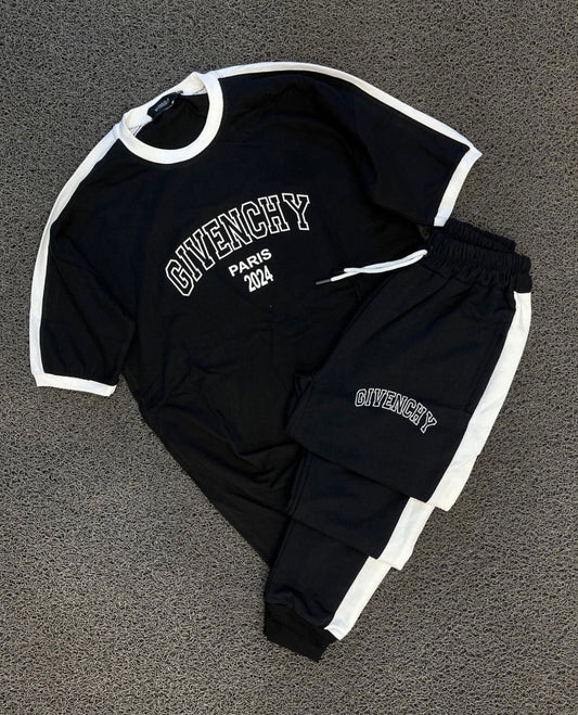 GIVENCY BLACK MEN SUMMER OVERSIZE TRACKSUIT